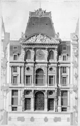 De gevel van Crédit Lyonnais, bd des Italians