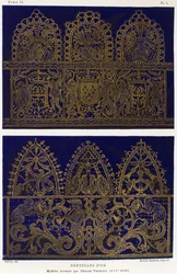Kantmonsters in goud, door Cesare Vecellio, gravure uit Dictionnaire de l