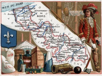 Le Nord (59), Nord Pas De Calais, Frankrijk. Portret van Jean Bart (Jan Bart of Jan Baert)