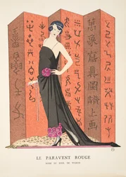 Le Paravent Rouge, uit een collectie modeplaten