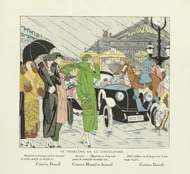 Le Probleme de la Circulation, uit Art-Gout-Beaute, uitg. 1924 (sjabloondruk)