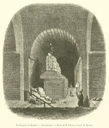 Het Serapeum van Memphis, Binnenaanzicht