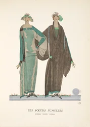 Les Soeurs Jumelles, uit een collectie modeplaten