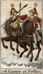 De Dioscuren Castor en Pollux. Uit 
