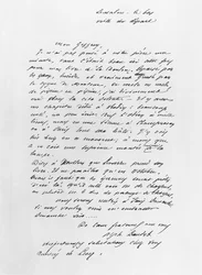 Brief gestuurd door Alphonse Daudet