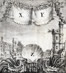 Letters X, Y en Z: Parijs in 1500 - "Alphabet Picturesque des Monumens de Paris” c.1840 (gravure)