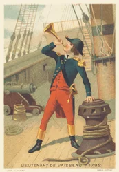 Luitenant van een schip in 1792