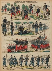 Linie-infanterie en jagers van het Franse leger