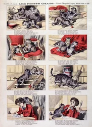 Kleine katten - Epinal afbeelding