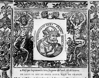 Louis VI Le Gros - in "Portretten van de koningen van Frankrijk"