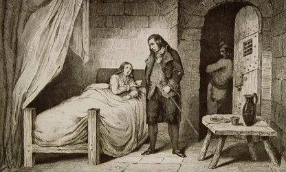 Louis XVII (1785-95) ziek en gevangen, uit 