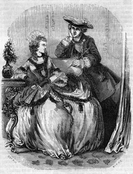 Lodewijk XV en Madame de Pompadour, Jeanne Antoinette Poisson (1721-1764) (Markiezin de Pompadour) - in 