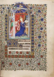 Annunciatie, uit een Getijdenboek, gebruik van Parijs