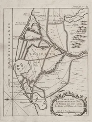 Kaart van de Nijldelta