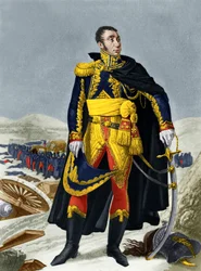 Marechal de Grouchy (gekleurde gravure)
