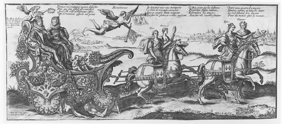 Huwelijk van Anna van Oostenrijk (gravure)