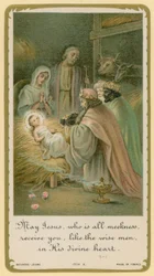 Maria Jezus, die alle zachtmoedigheid is, ontvangt u, zoals de wijzen, in Zijn goddelijk hart