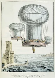 Militaire ballonafdaling naar Engeland