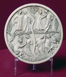 Spiegelkist met hofscènes, c.1320-30