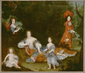 Mme. de Montespan, maîtresse van Louis XIV ... (schilderij op doek)