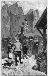 Molière als kind op de Foire Saint Germain