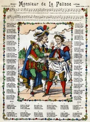 Monsieur de la Palisse. Afbeelding van Epinal uit de 19e eeuw