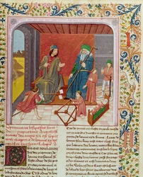 Ms.Fr.218 De zes leeftijden van de mens uit Des Proprietez des Choses door Bartholomeus Anglicus