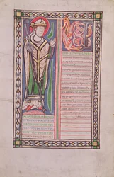 Ms 186 Fol.2v Pierre Lombard Bisschop van Parijs, uit de Liber Quatuor Sententiarum (Boek van Sententies), ca. 1160