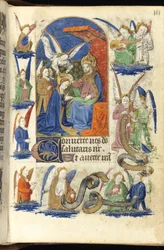 Ms. 39-1950, fol. 111r, Kroning van de Maagd