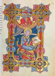 Ms 479 fol.33 St. Lucas, uit Les Evangiles de l