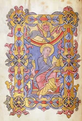 Ms 479 fol.53 St. Marcus, uit Les Evangiles de l