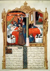 Wonderen bij het graf van St. Louis, uit Le Livre des Faiz de Monseigneur Saint Louis