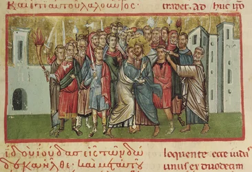 Ms Gr 54 f.99 De Kus van Judas