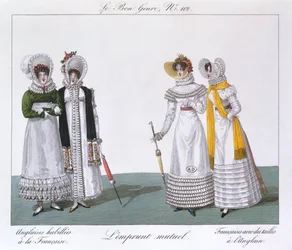 Wederzijds Lenen, plaat uit de serie Le Bon Genre, ca.1810