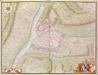 Namen en de omgeving, uit Atlas de Louis XIV. Plannen van buitenlandse plaatsen, 1665