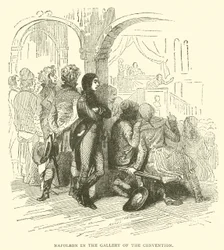 Napoleon in de galerij van de conventie