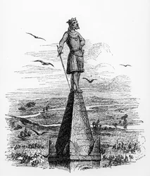 Nominoe, eerste hertog van Bretagne, illustratie uit La Bretagne Ancienne et Moderne door Pitre Chevalier, ca. 1840