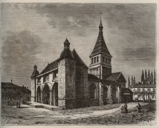Notre Dame de Wassy - Haute-Marne in de regio Champagne-Ardenne - gravure in 