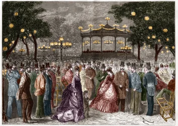 Parijs: een zomerse vrijdag bij het Champs-Elysees concert.