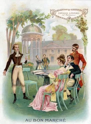 Periode empire: Malmaison. Chromolithografie "Au Bon Marche" circa 1890.