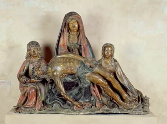 Pieta (geschilderd hout)