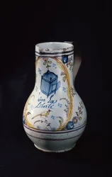 Kruik met de inscriptie Vive la Liberte, 1789