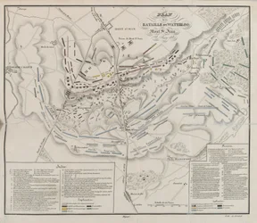 Plan van de Slag bij Waterloo, Mont St Jean