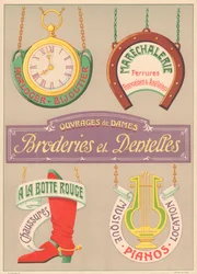 Bord 15: Signagemodellen voor Art Nouveau letter schilder