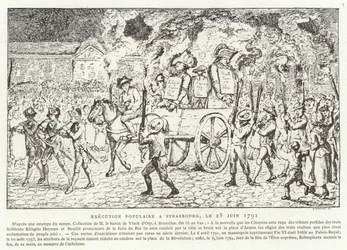 Populaire executie in Straatsburg, 25 juni 1791
