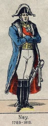 Portret van Michel Ney (1769-1815) maarschalk van het Keizerrijk, afbeelding van Epinal uit het einde van de 19e eeuw