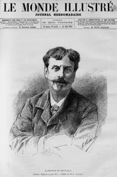 Portret van Alphonse de Neuville (1835-1885), Franse schilder en tekenaar, in 