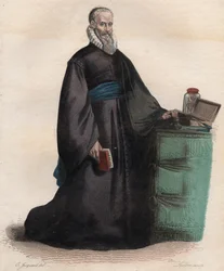 Portret van Ambroise Paré (1509-1590), Franse chirurg