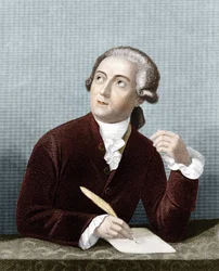 Portret van Antoine Laurent Lavoisier (1743-1794), Franse chemicus.