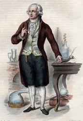 Portret van Antoine Laurent de Lavoisier (1743-1794), Franse chemicus.
